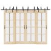 Sliding Door Hardware Kit 152,5 cm Steel Black