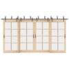 Sliding Door Hardware Kit 213,5 cm Steel Black