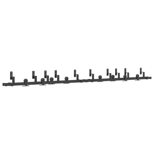 Sliding Door Hardware Kit 152,5 cm Steel Black