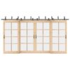Sliding Door Hardware Kit 213,5 cm Steel Black