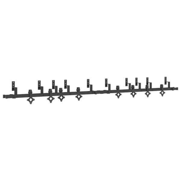 Sliding Door Hardware Kit 152,5 cm Steel Black