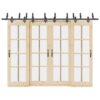 Sliding Door Hardware Kit 152,5 cm Steel Black