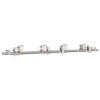 Sliding Door Hardware Kit 183 cm Stainless Steel Silver