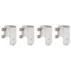 Sliding Door Hardware Kit 200 cm Stainless Steel Silver