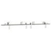 Sliding Door Hardware Kit 200 cm Stainless Steel Silver