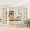 Sliding Door Hardware Kit 183 cm Stainless Steel Silver