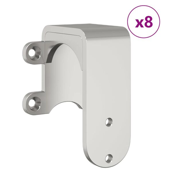 Sliding Door Hardware Kit 200 cm Stainless Steel Silver