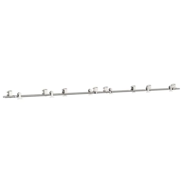 Sliding Door Hardware Kit 183 cm Stainless Steel Silver