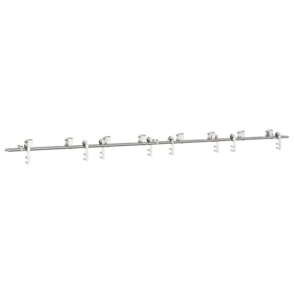 Sliding Door Hardware Kit 183 cm Stainless Steel Silver