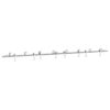 Sliding Door Hardware Kit 200 cm Stainless Steel Silver