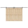 Sliding Door Hardware Kit 213,5 cm Steel Black