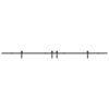 Sliding Door Hardware Kit 200 cm Steel Black