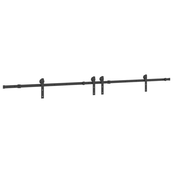 Sliding Door Hardware Kit 152,5 cm Steel Black