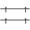 Sliding Door Hardware Kit 152,5 cm Steel Black