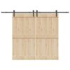 Sliding Door Hardware Kit 152,5 cm Steel Black