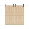 Sliding Door Hardware Kit 213,5 cm Steel Black