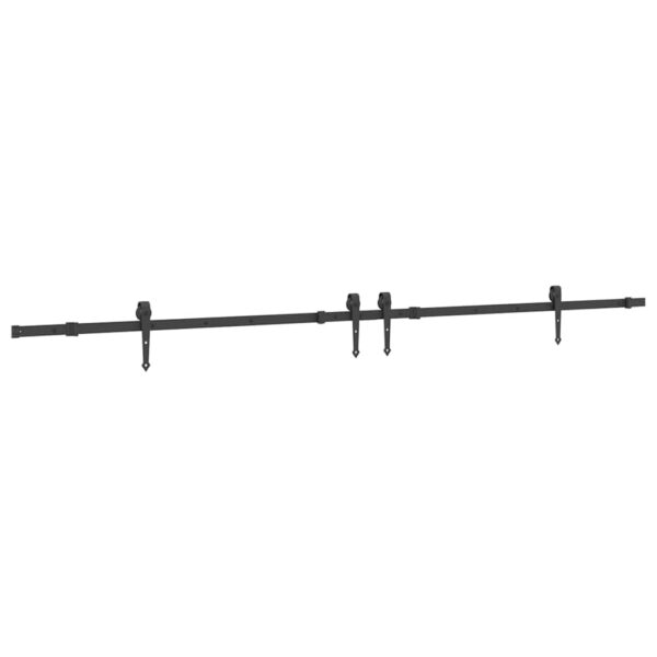 Sliding Door Hardware Kit 152,5 cm Steel Black