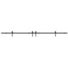 Sliding Door Hardware Kit 152,5 cm Steel Black