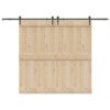 Sliding Door Hardware Kit 152,5 cm Steel Black
