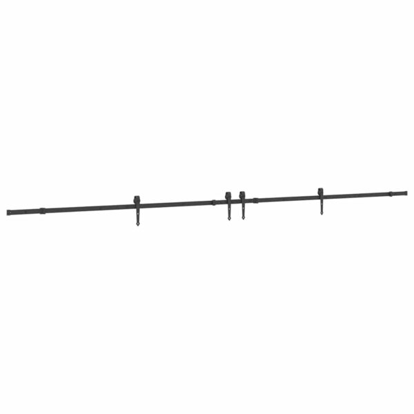 Sliding Door Hardware Kit 213,5 cm Steel Black