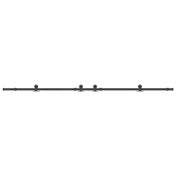 Sliding Door Hardware Kit 152,5 cm Steel Black