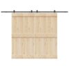 Sliding Door Hardware Kit 152,5 cm Steel Black