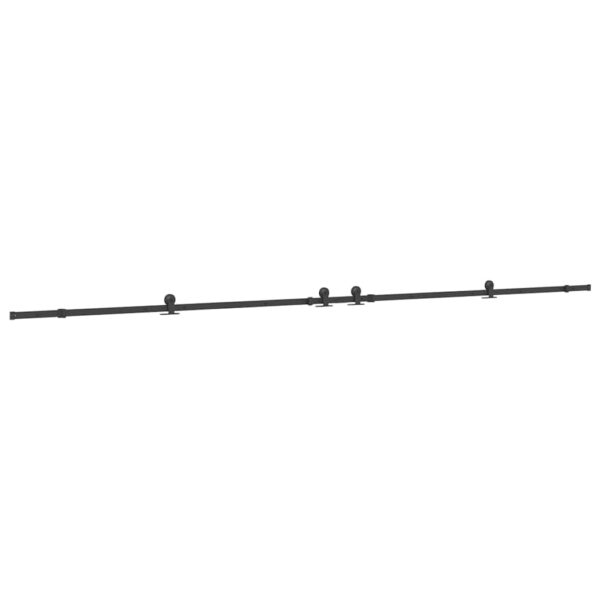 Sliding Door Hardware Kit 213,5 cm Steel Black