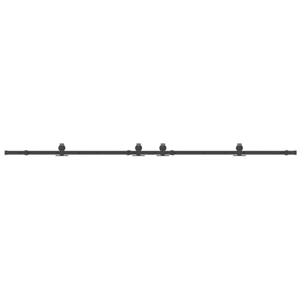 Sliding Door Hardware Kit 152,5 cm Steel Black