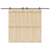 Sliding Door Hardware Kit 152,5 cm Steel Black