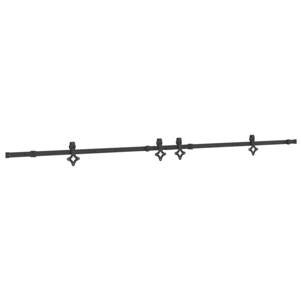 Sliding Door Hardware Kit 152,5 cm Steel Black
