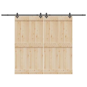 Sliding Door Hardware Kit 152,5 cm Steel Black