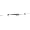 Sliding Door Hardware Kit 200 cm Steel Black