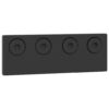 Sliding Door Hardware Kit 200 cm Steel Black
