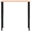 Workbench 100x60x(71.5-98) cm Solid Wood Beech Rectangular