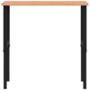 Workbench 100x60x(71.5-98) cm Solid Wood Beech Rectangular