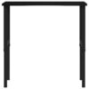 Workbench Dark Brown 100x60x(71.5-98) cm Solid Wood Oak