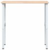 Workbench 100x60x(71.5-98) cm Solid Wood Oak Rectangular