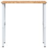 Workbench Light Brown 100x60x(71.5-98) cm Solid Wood Oak Rectangular