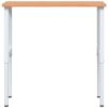 Workbench 100x60x(71.5-98) cm Solid Wood Beech Rectangular