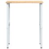 Workbench 80x60x(71.5-98) cm Solid Wood Oak