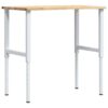 Workbench 100x60x(71.5-98) cm Solid Wood Oak