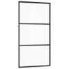 Sliding Door with Hardware Set 102x205 cm ESG Glass & Aluminium