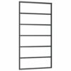 Sliding Door with Hardware Set 102x205 cm ESG Glass & Aluminium