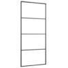 Sliding Door with Hardware Set 90x205 cm ESG Glass & Aluminium