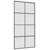 Sliding Door with Hardware Set 102,5x205 cm ESG Glass & Aluminium