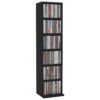 CD Cabinet Black 21x20x88 cm Engineered Wood