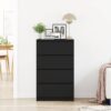 Sideboard Black 60x35x98.5 cm Engineered Wood