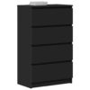 Sideboard Black 60x35x98.5 cm Engineered Wood