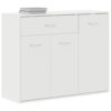 Sideboard White 88x30x70 cm Engineered Wood