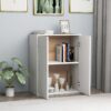 Sideboard White 60x30x75 cm Engineered Wood